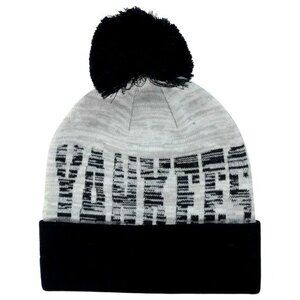 NEW YORK YANKEES CUFFED KNIT BEANIE HAT SKI CAP TOQUE WORD FUZZ NEW ERA NWT